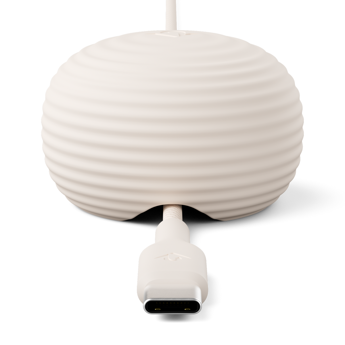 White weighted anchor with a USB-C connector on a white background