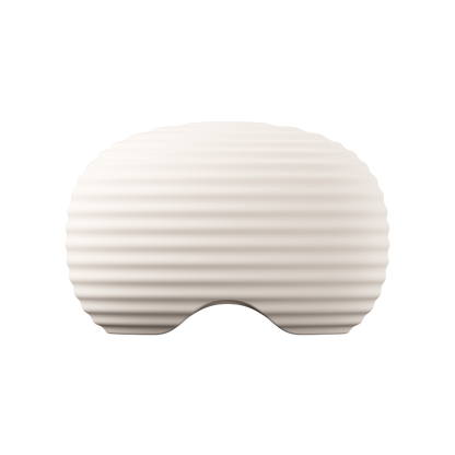 White weighted anchor with ribbed texture on a white background